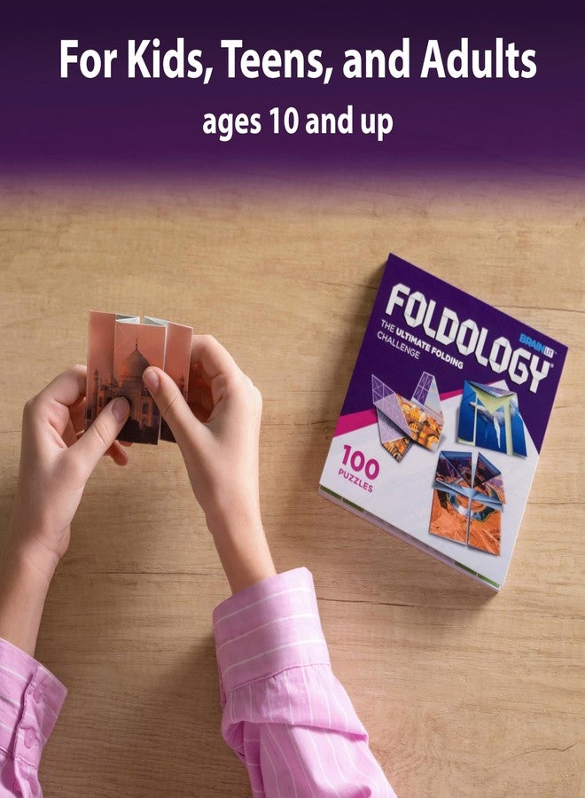 FOLDOLOGY مجموعة فولدولوجي 1 و2 - لعبة ألغاز الأوريغامي! ألغاز ذهنية للأطفال والمراهقين والبالغين | اطوِ الورقة، أكمل الصورة | هدية مثالية للأعمار من 10 سنوات فما فوق | 200 تحدٍّ - Image 4